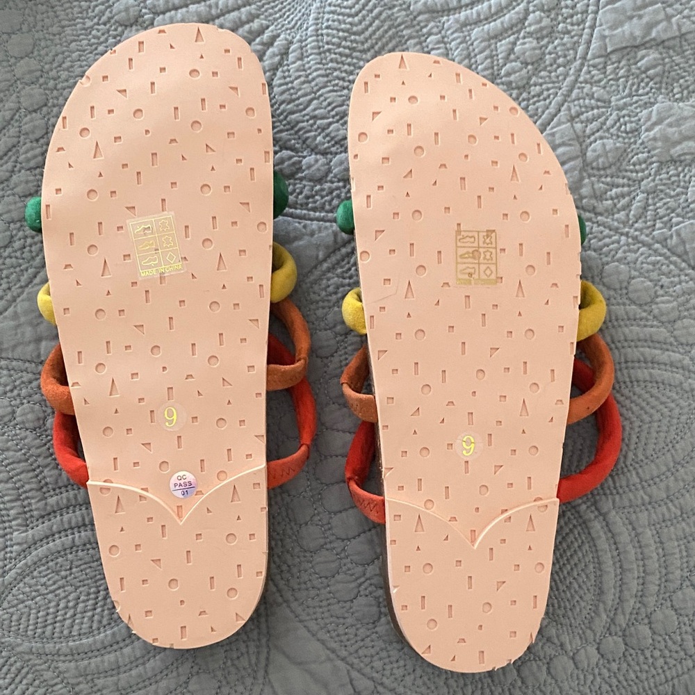 Charlotte Stone Multicolor Strappy Sandals - Picture 2 of 7